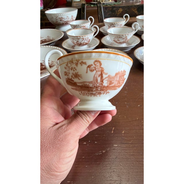Rare Antique English Bone China Bat Printed Tea Service, by Ridgway, Pattern 1684/2, Circa 1830s A rare and thoroughly...