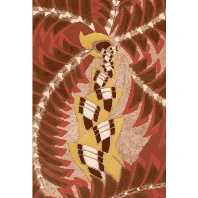 Abstract 1930 Seguy Color Pochoir Prismes Framed For Sale - Image 3 of 3