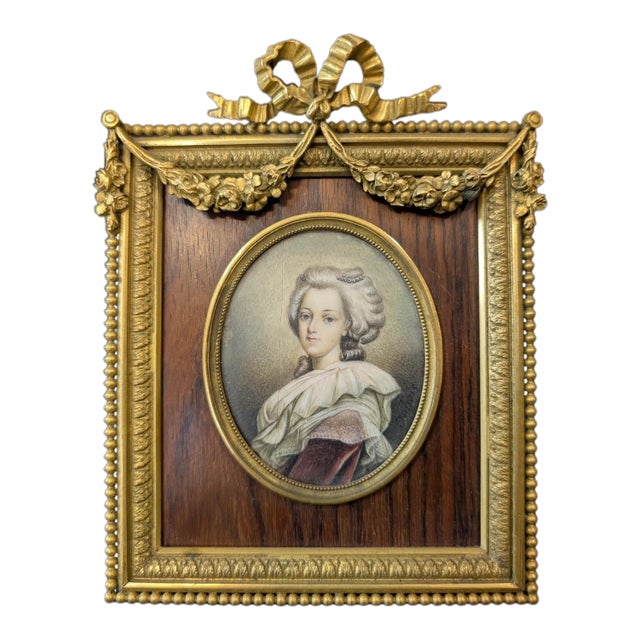 Miniature Painting by Frederick Dubois For Sale