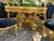 1980 Italian Baroque Gold Beech Black Velvet Dining Set - 7 PCS For Sale - Image 16 of 17