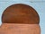 Antique Half Moon Tiger Oak Demi Lune Single Drawer Console Table For Sale - Image 11 of 15