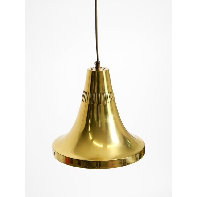Model T 598 Pendant Lamp in Brass by Hans-Agne Jakobsson, Markaryd, Sweden, 1960s For Sale - Image 9 of 16
