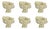 Bru Tel Dining Chairs by Malabar, Set of 6 For Sale