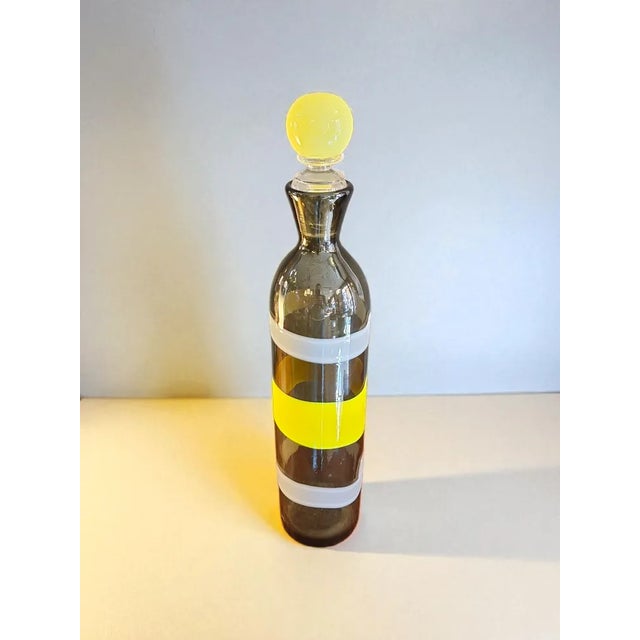 Mid-Century Modern Model 4581 Bottle by Fulvio Bianconi for Venini, Italy, 1950s For Sale - Image 3 of 7