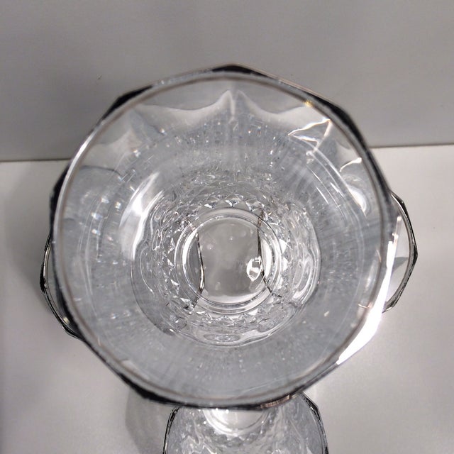 Vintage Leaded Crystal Silver Rim Water Glasses Set of 4 Chairish