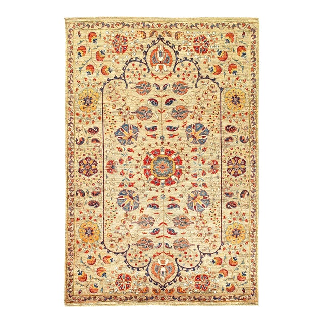 Suzani Collection Handmade Area Rug For Sale