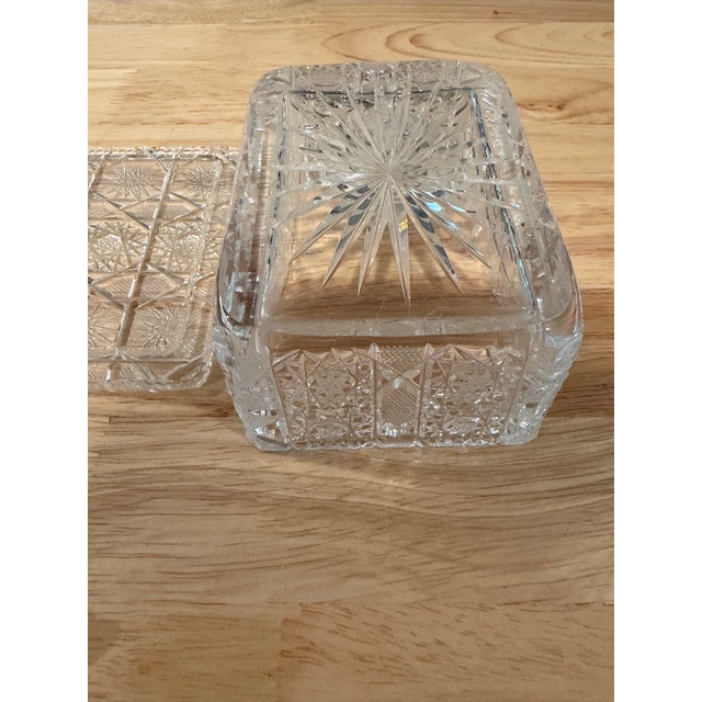 1930s Cut Crystal Trinket Box For Sale In Austin - Image 6 of 6