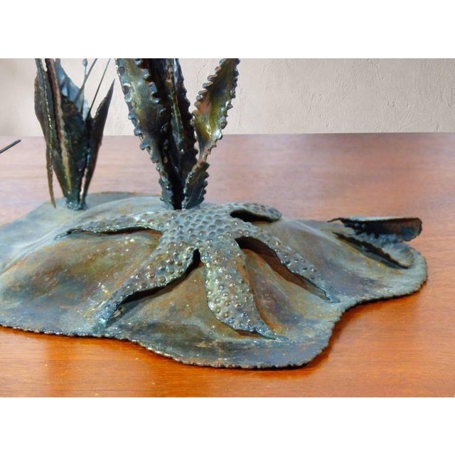 Large Brutalist Sculpture of an Angelfish, 1970, Welded Metal For Sale - Image 6 of 9