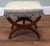 Hollywood Regency Regency Style X Frame Stool in Mahogany For Sale - Image 3 of 7