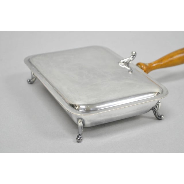 Vintage Victorian Silver Plated Crumb Catcher Table Butler by Sf Co For Sale In Philadelphia - Image 6 of 11
