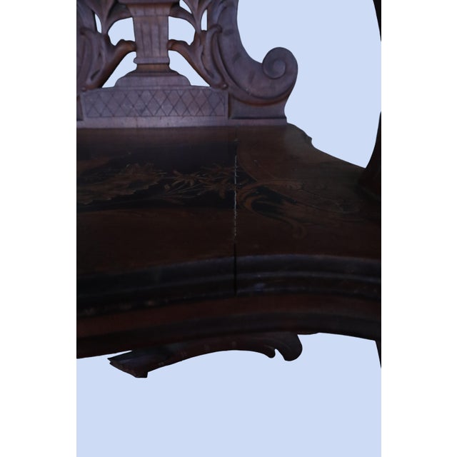 Antique Swiss 19th Century Black Forest Hunting Arm Chair For Sale - Image 14 of 18