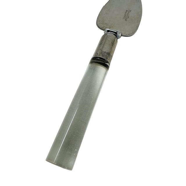 Vintage Frontier Forge Lucite Flatware Set of 13 | MCM Service for 12, Cake Forks and Server | Clear Acrylic Japan Retro For Sale - Image 13 of 13