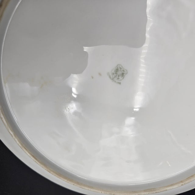 Art Nouveau Hand-Painted Porcelain Plate from Schwarzburg, 1890s, in Flawless conditions. Designed 1890 to 1919 This piece...