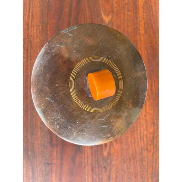 Pair of Wiener Werkstätte Mission Wooden Brass Cigarette Box & Humidor For Sale - Image 10 of 11