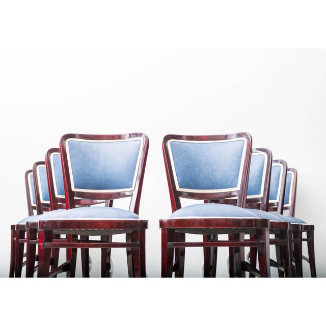 Art Nouveau Dining Chairs by Prof. Josef Hoffmann / Robert Fix, Vienna, Austria, 1900s, Set of 8 For Sale - Image 13 of 18