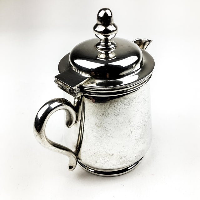 Vintage Japan Nickel Silver Pitcher | Chairish