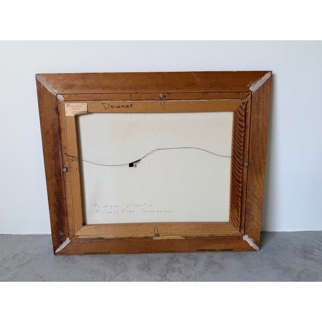 1970’s Carolyn Kiser “Tucson, Arizona” Impressionist Desert Landscape Oil on Canvas Painting – Wood Framed For Sale - Image 12 of 12