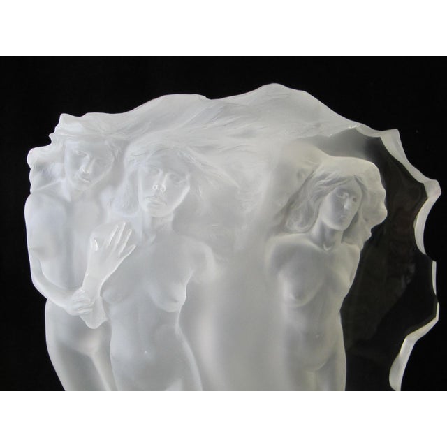 Frederick Hart acrylic resin or lucite sculpture, "Light Whispers". This was part of the Age of Light collection, 1986,...