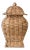 Square Wicker Ginger Jar, Small For Sale