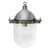 Vintage Industrial Metal and Clear Glass Pendant Light For Sale - Image 5 of 6