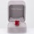 Modern Estate 13.9Ct Madagascar Ruby Ring: Solid 10k Gold – Emerald Cut, Size 6.75 For Sale - Image 3 of 10