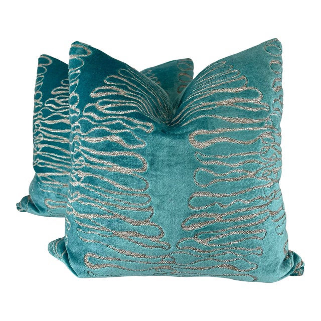 Turquoise Cut Velvet 22