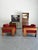 Wood Reupholstered Mid Century Afra & Tobia Scarpa for Gavina Italy Club Chairs For Sale - Image 7 of 13