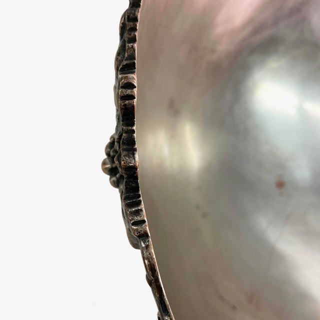 Early 20th Century Silver Plated Grape Motif Champagne/Punch Bowl For Sale - Image 5 of 6