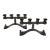 Charles Piguet Modernist Wrought Iron Candelabras Candle Holders For Sale
