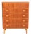 Scandinavian Teak Chest of Drawers with Oak Details, 1960s For Sale