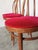 Vintage Bentwood Dining Chairs with Red Upholstery, 1970s, Set of 6 For Sale - Image 14 of 18