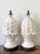 This pair of vintage plaster artichoke lamps serves as a sophisticated nod to Hollywood Regency flair and botanical...