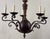 Early 20th Century Spanish Wrought Iron and Wood Light Fixture For Sale - Image 4 of 8