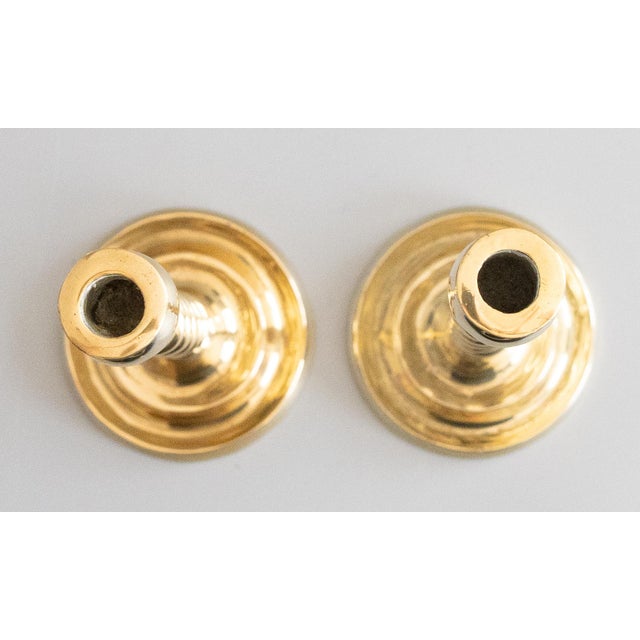 Antique English Brass Barley Twist Candlesticks - A Pair For Sale In Houston - Image 6 of 8