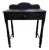 Vintage Ebonized Wood Side Table With Drawer & Gallery Back For Sale