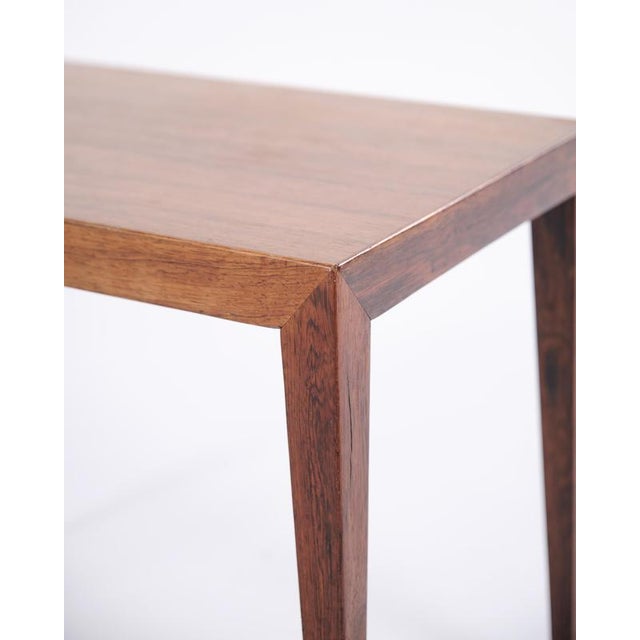 Wood Model 41B Side Table in Rosewood by Severin Hansen for Haslev Furniture, 1960s For Sale - Image 7 of 13