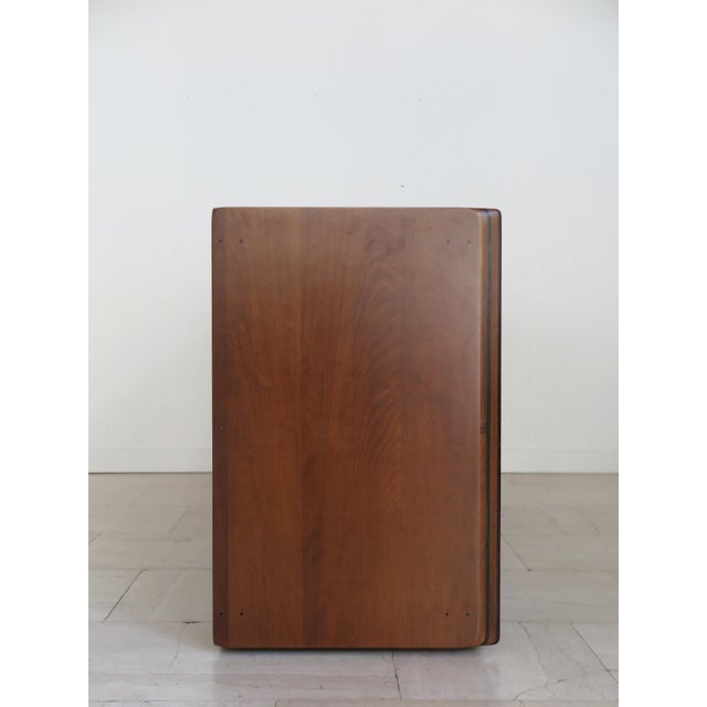 Wooden and Leather Artona Sideboard by Afra & Tobia Scarpa for Maxalto, Italy, 1970s For Sale - Image 9 of 18