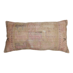 Large Floor Size Turkish Animal Motif Rug Pillow