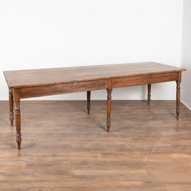 19th Century Long Pine Refectory Table From Portugal For Sale - Image 14 of 14