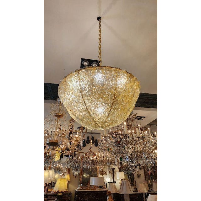 Mid-Century Modern Early 20th Century Custom Murano Style Chandelier For Sale - Image 3 of 8