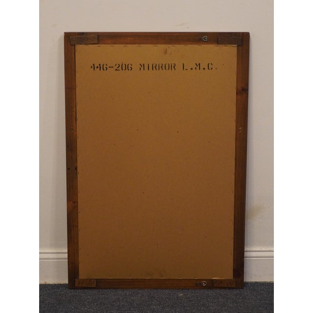 Late 20th Century Young Hinkle Solid Knotty Pine Rustic Americana 26" Mirror 446-206 For Sale - Image 5 of 6