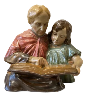 Large The Reading Lesson Figure from F. Citti France, 1900