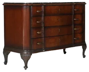 Baroque Style Venetian Walnut Commode, 1910s