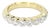 18k Yellow Gold Band With Eight Bezel Set Diamonds - Size 4 For Sale