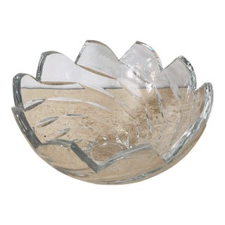 Vintage Mid-Century Mikasa Crystal Bowl For Sale