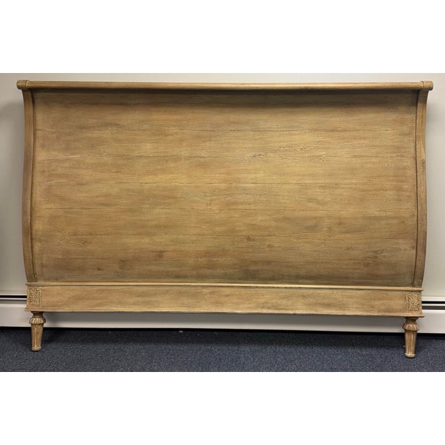 Restoration Hardware French Empire Rosette Sleigh Bed - King Size For Sale - Image 11 of 11
