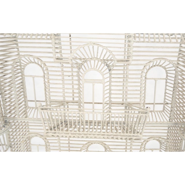 53" Tall c1960s Very Fine Wall Wire Sculpture of Castle House Architecture For Sale - Image 15 of 17