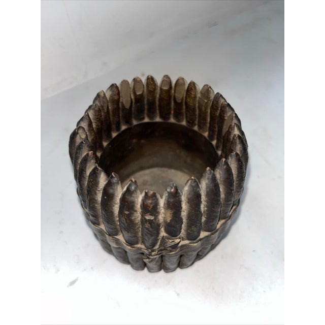 Mid 19th Century Antique Villeroy & Boch Mettlach Trompe L’Oeil Cigar Spill Vase, C. 1844–1860 For Sale - Image 5 of 9