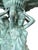 2000 - 2009 Monumental Classical Tiered Fountain With Shell Basins – Verdigris Patina – 11 Ft Tall For Sale - Image 5 of 10