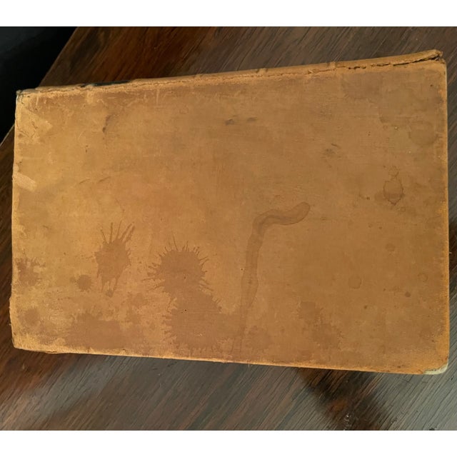 Animal Skin Mid 19th Century Marbled Decorative Book For Sale - Image 7 of 8